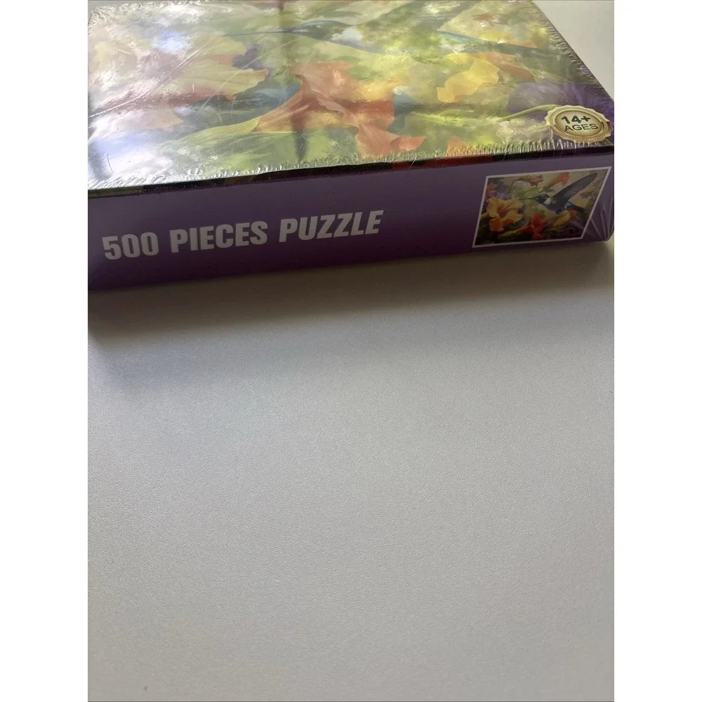 500 Piece Puzzle for Adults, Jigsaw Puzzle,Flower Hummingbird Jigsaw Puzzles